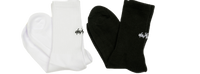 deuXros ink and cloud crew socks ghost image with embroidered script logo, ribbed cotton blend, cushioned sole